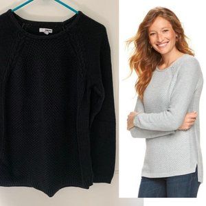 Women's Black Sonoma Crew Neck Sweater Size M